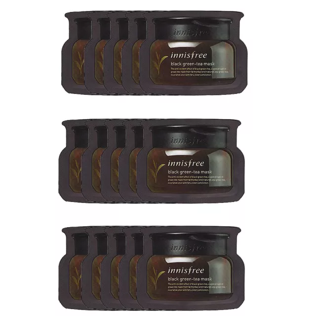 innisfree Black Green-Tea Mask EX pack 3ml x 5pcs or 15pcs