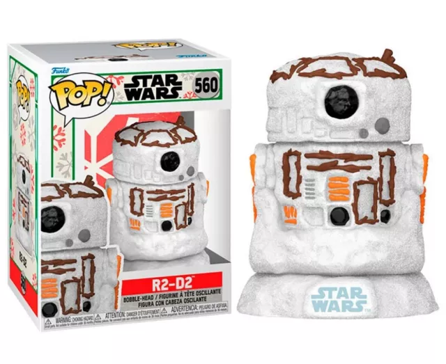 Star Wars Holiday R2-D2 as a Snowman Vinyl POP! Figure Toy #560 FUNKO NEW IN BOX