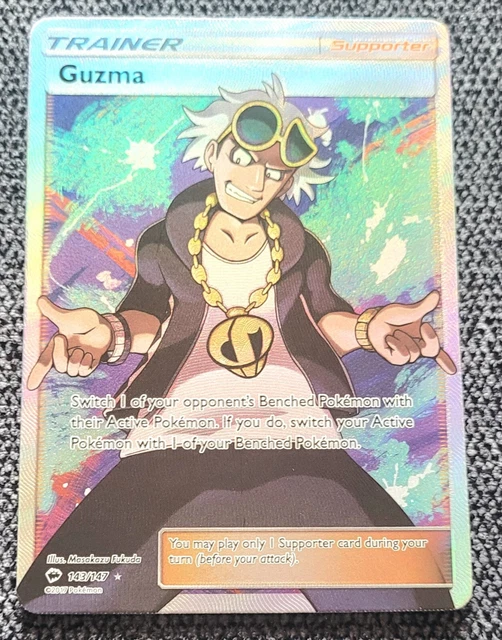 Pokemon - Burning Shadows Full Art Trainer Guzma 143/147