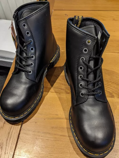 Dr Martens Icon 7B10 SSF Docs Steel Toe Safety Work Industrial Boots Size 10 UK