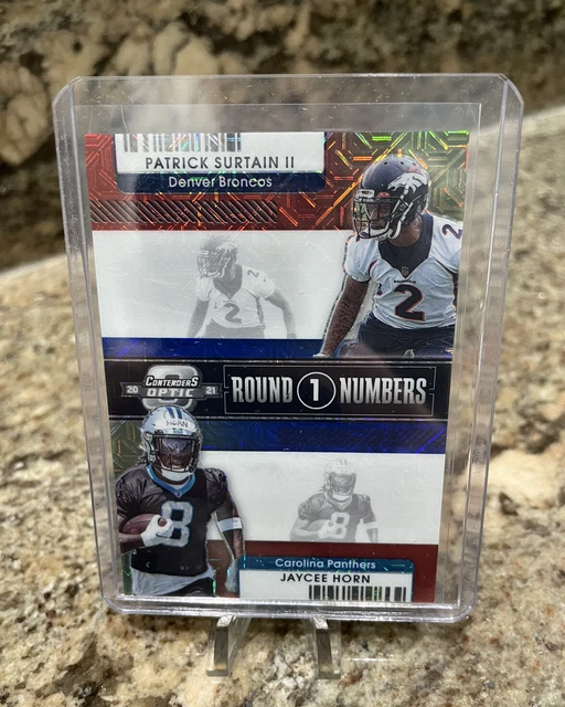 Patrick Surtain II & Jaycee Horn 2021 Contenders Optic Red White Blue Prizm /13