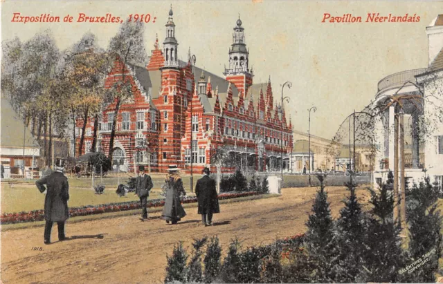 Cpa Belgique Exposition Bruxelles 1910 Pavillon Neerlandais