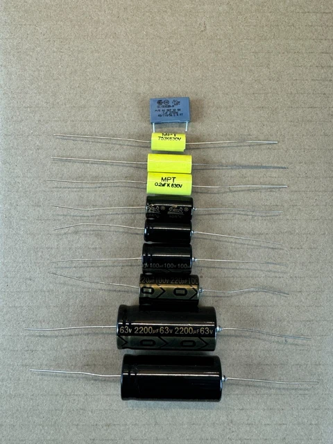 Kit Condensatori Di Ricambio Per Giradischi Thorens TD-125 MKI (MK1) - Revisione Elettronica