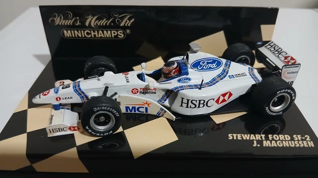 JAN MAGNUSSEN 1/43 Minichamps 1998 Stewart Ford SF-2 £20.42