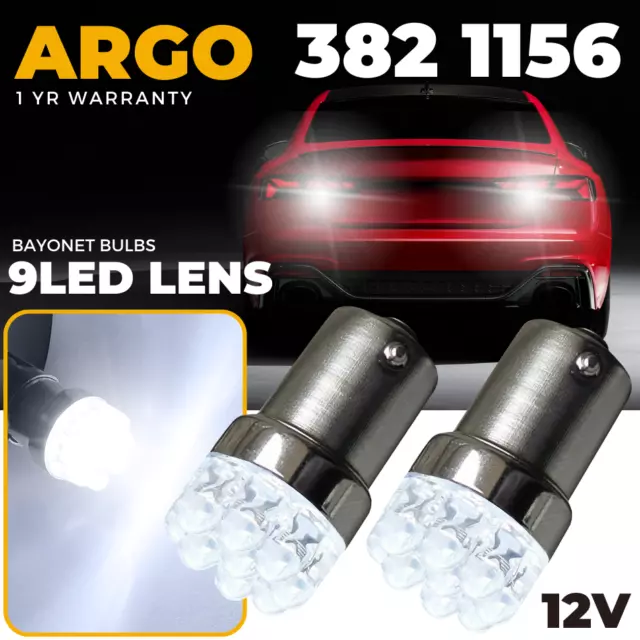 2 x 382 P21W CAR REVERSE REVERSING REAR LIGHT BULBS 12V 21W BA15S NON HALOGEN