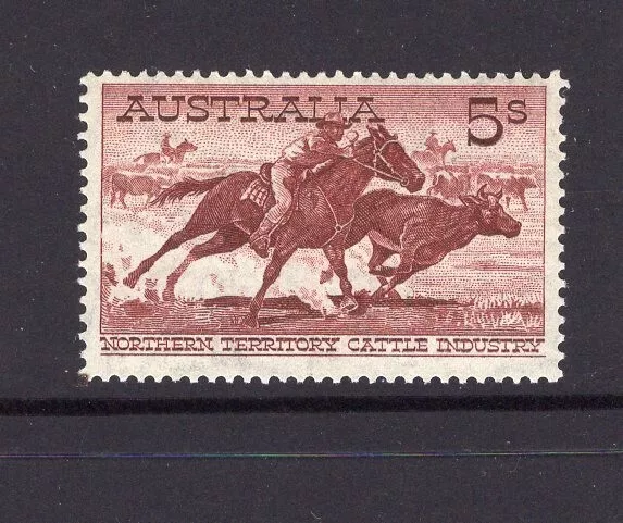 Australia Predecimal 1961 Cattle Cream Paper Very Fine Mnh.........,....2/11