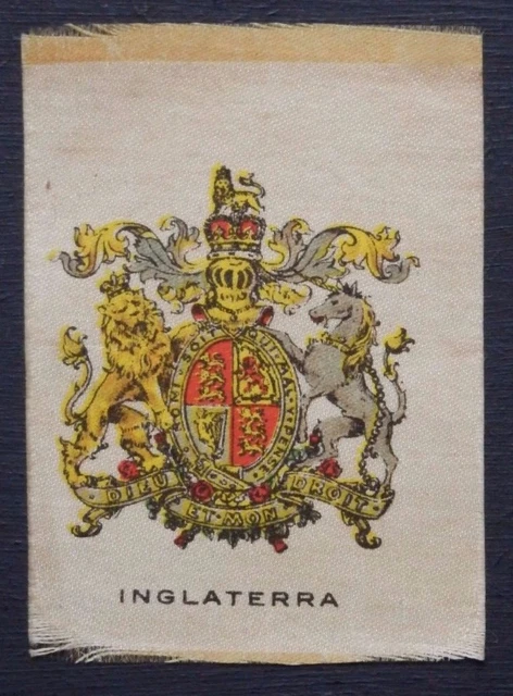 ENGLAND 1910-15 Arms of Countries B A T SILK SCARCE Spanish Language Caption