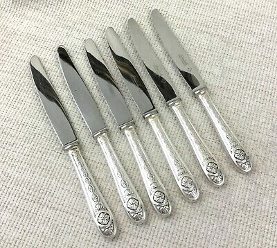 Christofle Vintage Christofle Couverts Poisson Couteaux Set Villeroy Plaqué Argent Français 