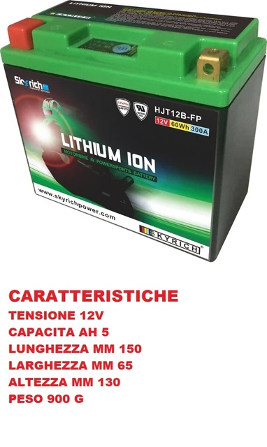 Batteria Al Litio LiFePO4 Per MBK Booster - 12V, Leggera E Senza Manutenzione - Foto 2