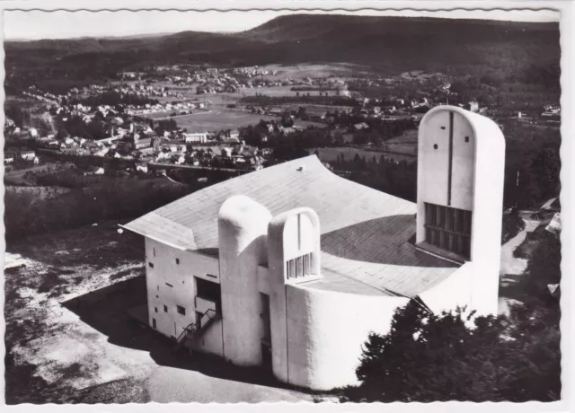 Cpsm Postcard By Plane Over Ronchamp Chapelle Le Corbusier
