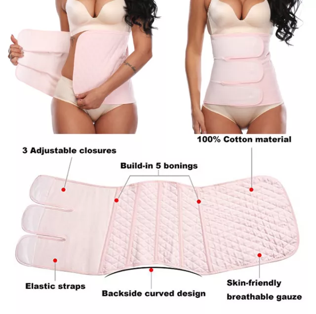 Postpartum Support Recovery Belly Waist/Pelvis Belt Postnatal Body Shaper Wrap