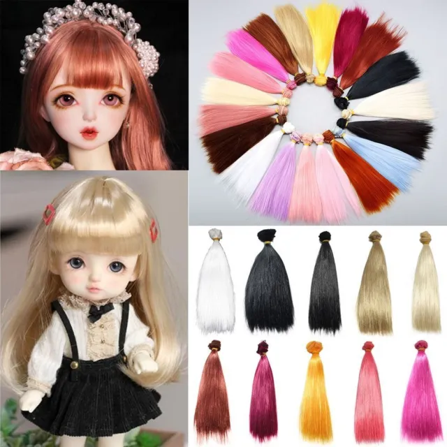 Synthetic Fiber 10cm Wig Hair Long Straight DIY Dolls Accessories Doll Wigs