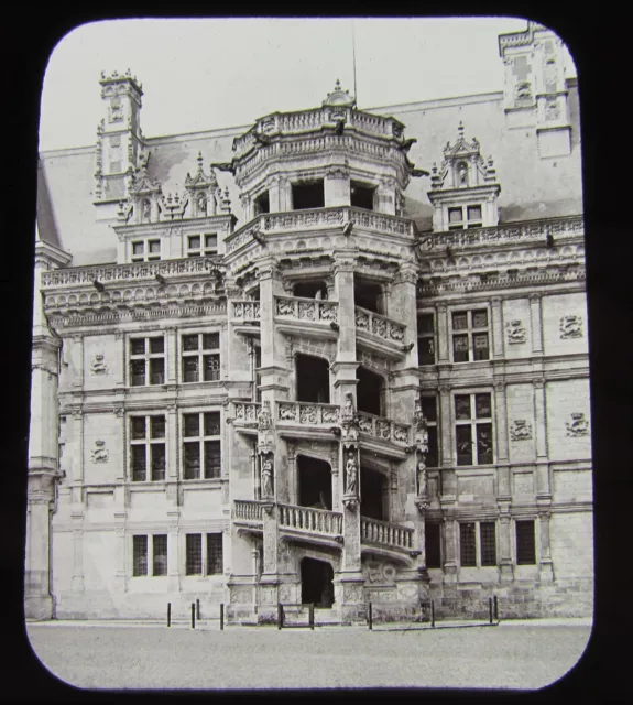 GWW Glas Magic Laterne Rutsche SPIRALTREPPE BLOIS CASTLE C1890 FRANKREICH
