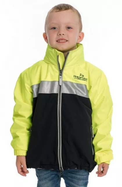 Giacca Corrib Neon Neon Impermeabile Giallo Altamente Fluorescente 3-12 anni