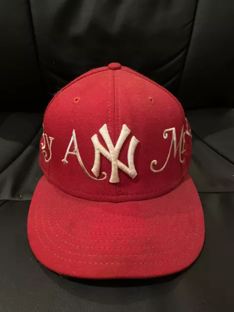 SUPREME BY ANY Means Red New Era Fitted Cap Hat 7 3 8 Rare 600.00 PicClick