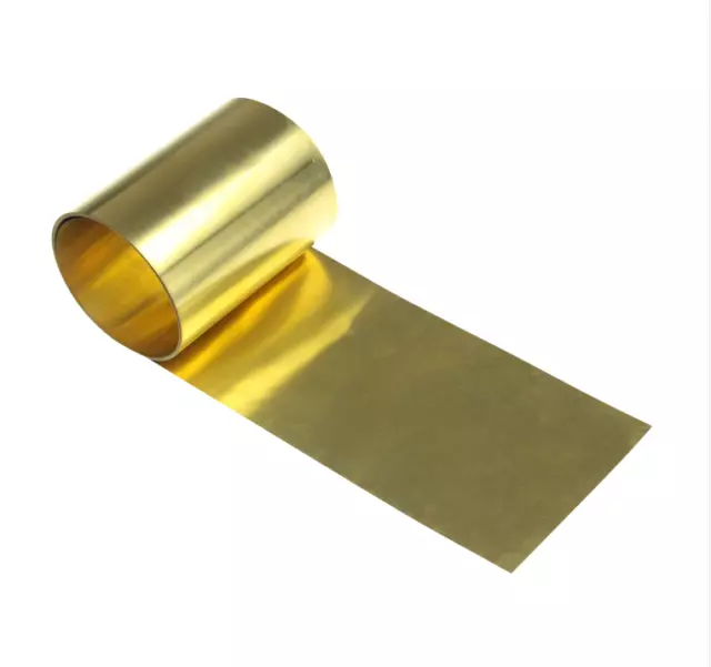 Brass Metal Thin Sheet Foil Plate Roll Handicraft Metalworking Thick 0.01-0.5mm