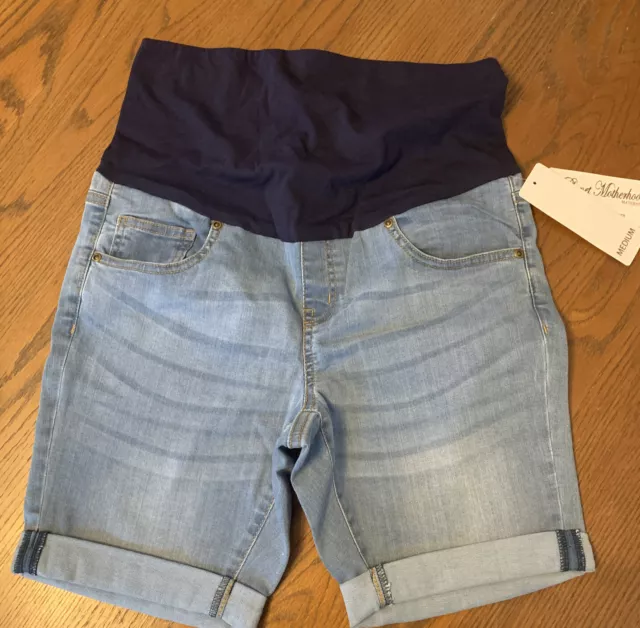 Planet Motherhood Maternity Jean Denim Shorts