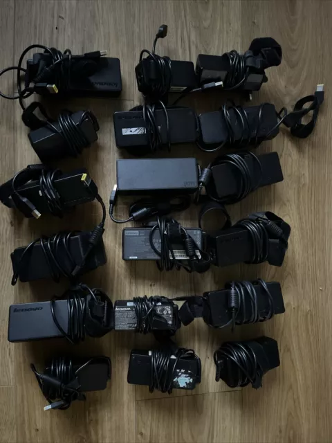 Job Lot x18 Genuine Lenovo Laptop Chargers