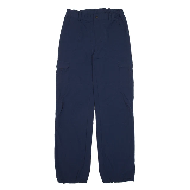 TREVOLUTION Pantaloni cargo blu regolari donna dritti W26 L28