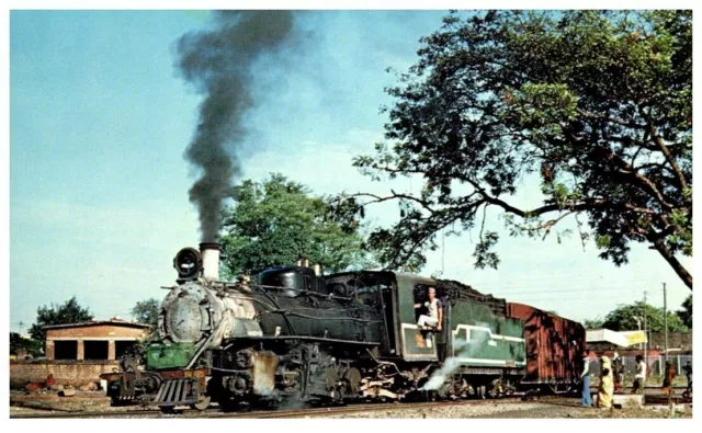 Baldwin Built 282 Mikado #756 In India.vtg Railroad Postcard*P86