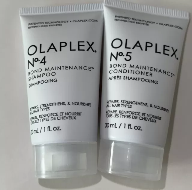 olaplex no 4 and 5. shampoo & conditioner 30ml tubes brand New Holiday Travel 💜