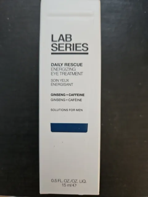 Lab Series Daily Rescue Energizing Eye Treatment Ginseng + Caffeine 0.5 oz New