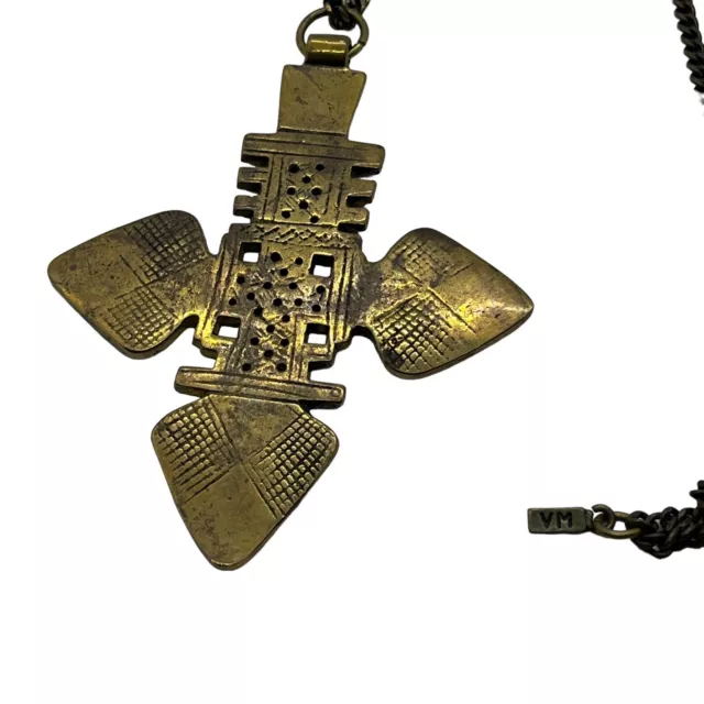 Vanessa Mooney Necklace the Zelda Cross Ethiopian Orthodox Coptic Pendant Amulet 3