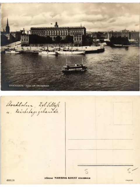 CPA AK STOCKHOLM Slottet och Riksdagshuset SWEDEN (416925)