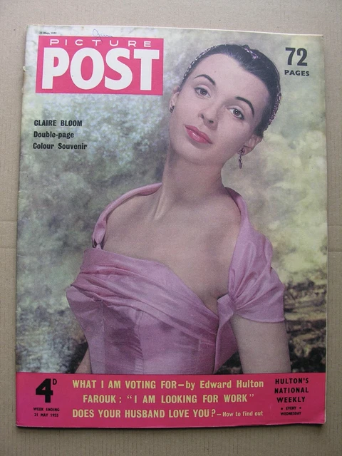 1955 PICTURE POST May 21 Womens Football King Farouk Somerset Maugham Ylla Snake 1955 PICTURE POST May 21 Womens Football King Farouk Somerset Maugham Ylla Snake