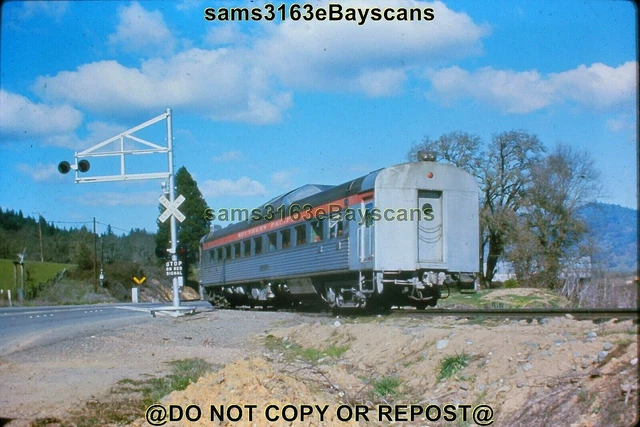 Duplicate Slide Southern Pacific Rr Rdc Car 20 Willits Ca 1971