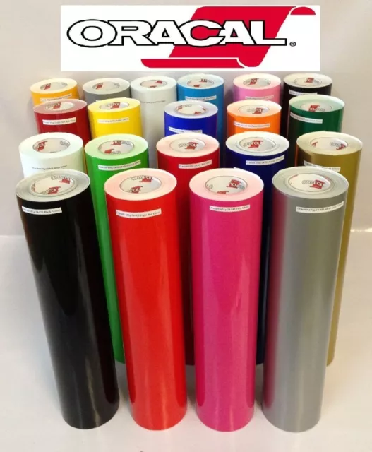 5 Rolls 12" x 5 feet Oracal 651  Vinyl for Craft Cutter Choose Color