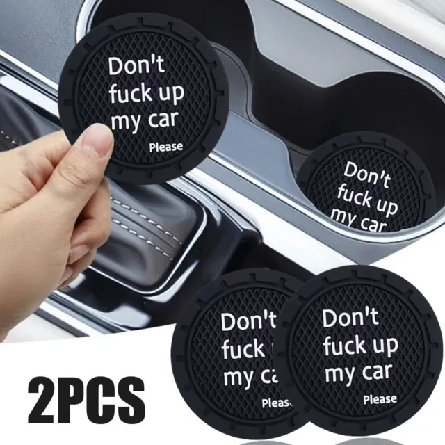 2× Auto Cup Holder Anti Slip Insert Coasters Pads Mats Car Interior Accessories