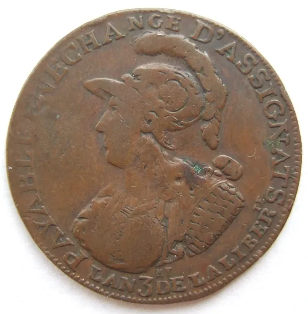 Moneta Francia 2 sols 6 denari 1791 in bella