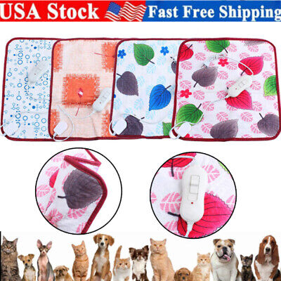 Pet Heating Pad Dog Cat Heated Blanket Puppy Electric Heating Mat Bed Warmer USA