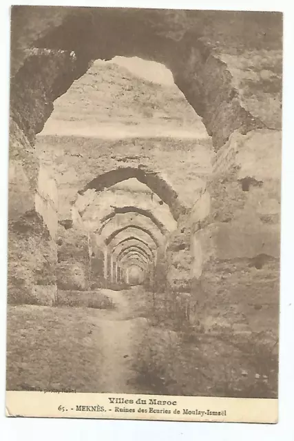 Maroc  Meknes  Ruines Des Ecuries De Moulay Ismael
