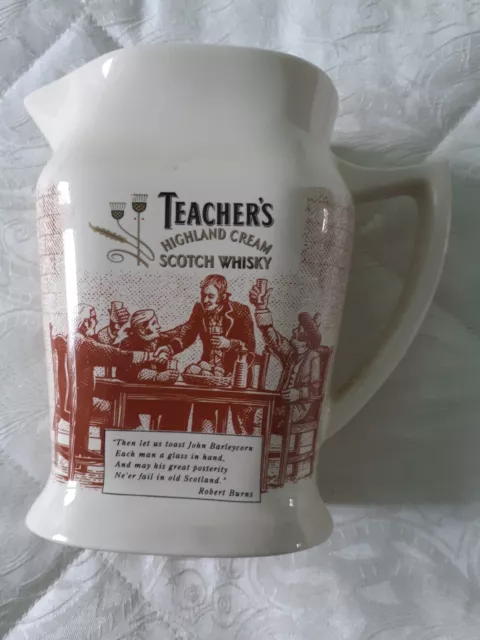 Teacher's Highland Cream Scotch Whisky Water Jug by Wade  PDM