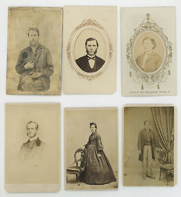 15 CDV's 1860's PHOTOS CIVIL WAR ERA, NO IDs, SOME POSSIBLY 54TH PA. CONNECTED
