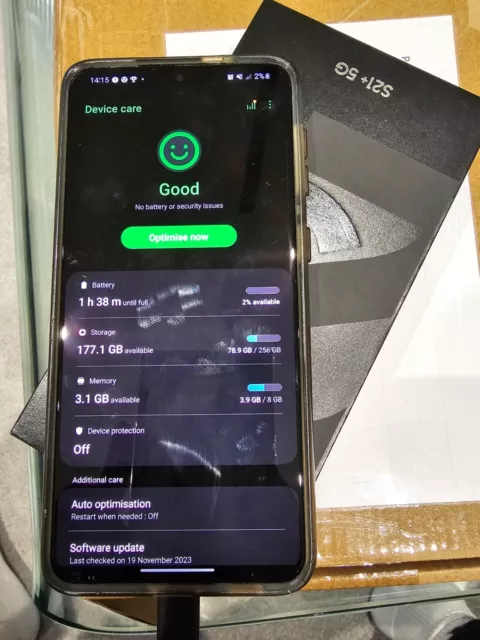 Samsung Galaxy S21+ Plus 5G SM-G996B/DS - 256GB - Phantom Black (Unlocked)