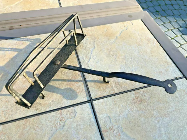 Antique 18th Century Colonial American Wrought Iron Swivel Toast Rack Toaster