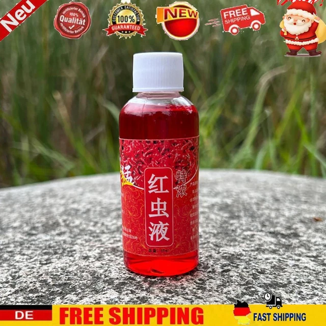 60ml Fish Bait Attractant Multipurpose Red Worm Additive for Trout Cod Carp Bass