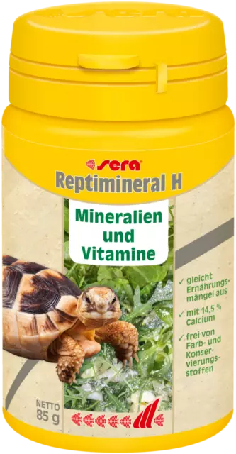 Sera reptil Reptimineral H 100ml Mineralien & Vitamine Herbivor Ergänzungsfutter