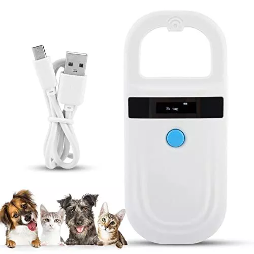 Agatige Lettore di ID per Animali Domestici Display per Etichette Scanner Chi...