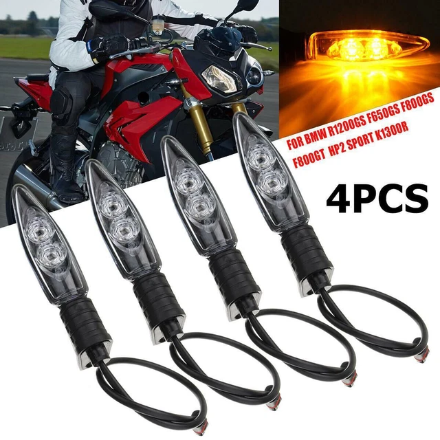 4pcs Turn Signal Indicator Light LED For BMW R1200GS F650GS F800GS F800GT