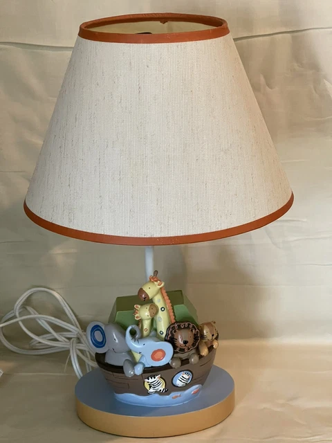 Lambs & Ivy Noah's Ark Nursery Lamp with-a-Dot Shade