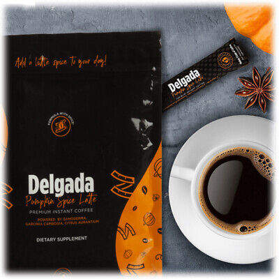 Café adelgazante con especias de calabaza IASO Café Delgada (28 sobres) ¡Envío gratuito!