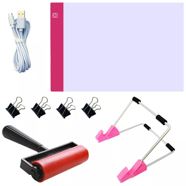 DiamondDIY pintura A4 LED almohadilla de luz LED tablero de dibujo tablero de copia juego de herramientas
