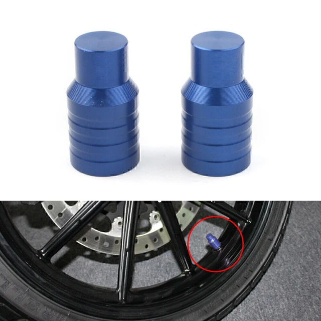 Ruota universale valvola pneumatici tappi gambo coperture per motore auto camion blu