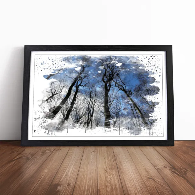 Beautiful Forest Woodland (5) V3 Wall Art Print Framed Canvas Picture Poster