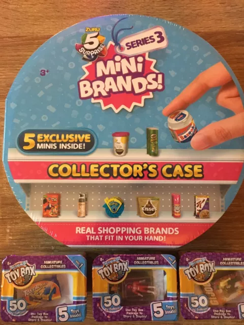 Zuru 5 Surprise Mini Brands Collectors Case & Micro Toy Box Mini Toys - Freepost