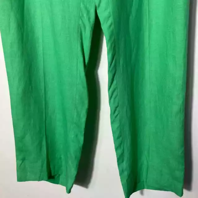 Polo Ralph Lauren Mens 31x30 100% Linen Made In Italy Preston Trouser Pant Green 2